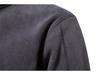 Hanorac Fleece cu Guler Înalt și Fermoar la Jumătate pentru Bărbați - Toamnă/Iarnă Versatil Mânecă Lungă Trend