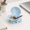 One-piece Molded Tray 3D Printed Shell Jewelry Tray, Decorative Desktop Storage Organizer for Dressing Trinket Dish Table, Opening Rings Earrings And