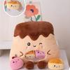 Cake Pudding Plush Stuffed Toy Doll Huggable Pillow Pp Cotton Filling Kids Gift