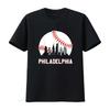 Vintage Philly Baseball Leopard Herz Fans T-Shirt vintage gewaschenes Oberteil für den Alltag leicht stylisch Designer-Kleidung