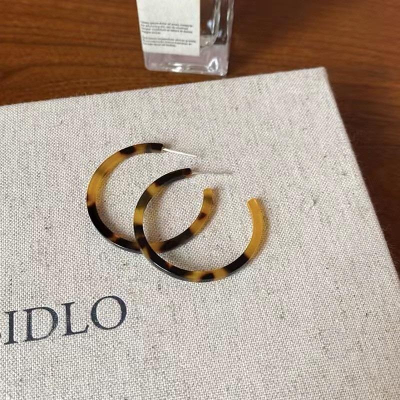 Retro Hong Kong Style Earrings Women's Light Luxury High-end Sense Niche Autumn and Winter Earrings Earrings