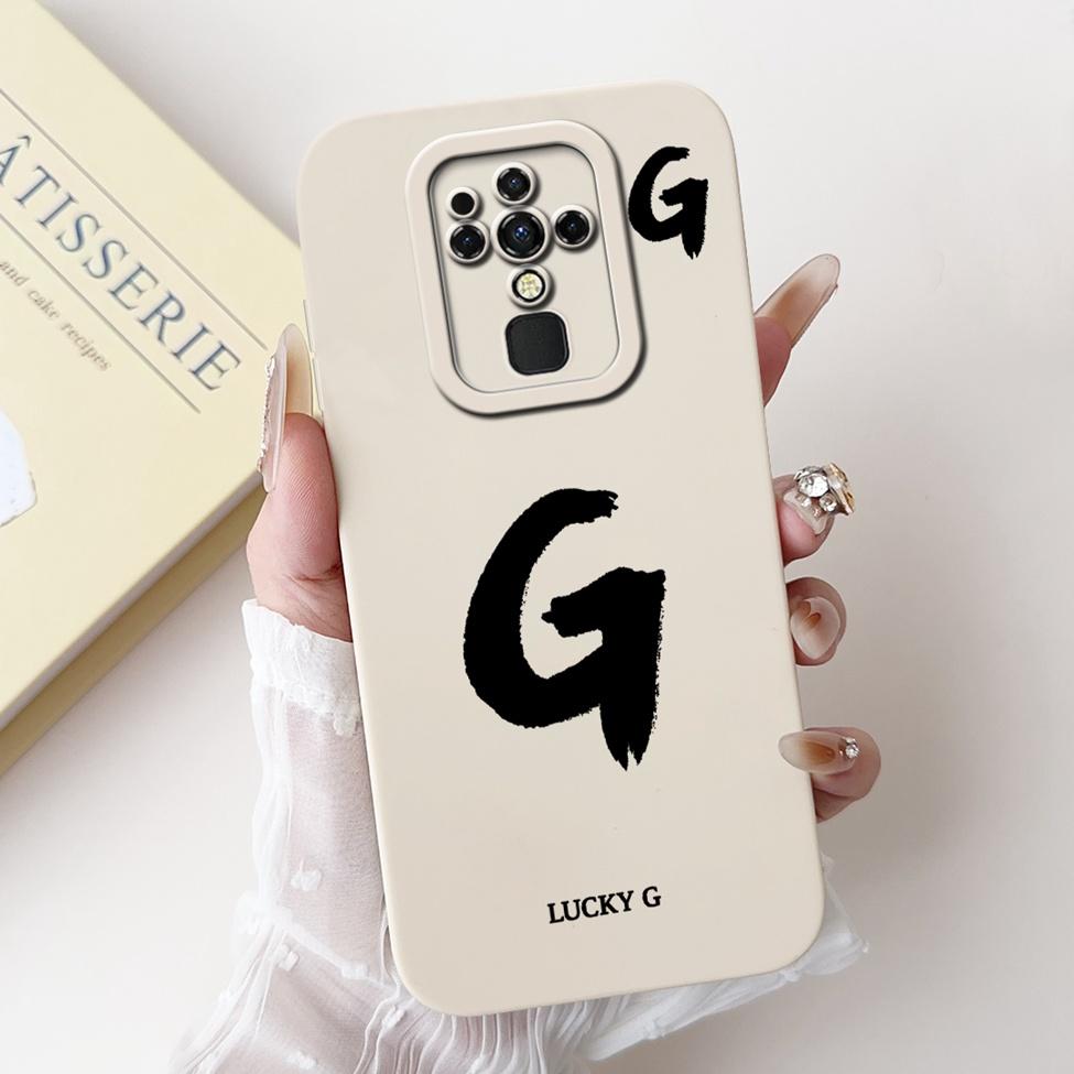 For Tecno Camon 16 16Pro CE7 CE7j CE9h Cover For Tecno Camon 16 Pro Case Simple Fashion Letters Pattern Design Silicone Bumper