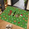 Christmas Theme Floor Carpet, Soft Area Rug, Xmas Indoor Home Holiday Decoration