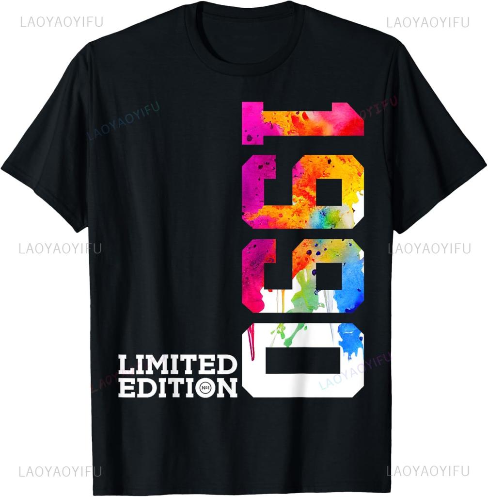 Vintage Class 35th Birthday Decorations Vintage 1990 35 Years Old T-Shirt Print Original Design Gifts T Shirts Camiseta