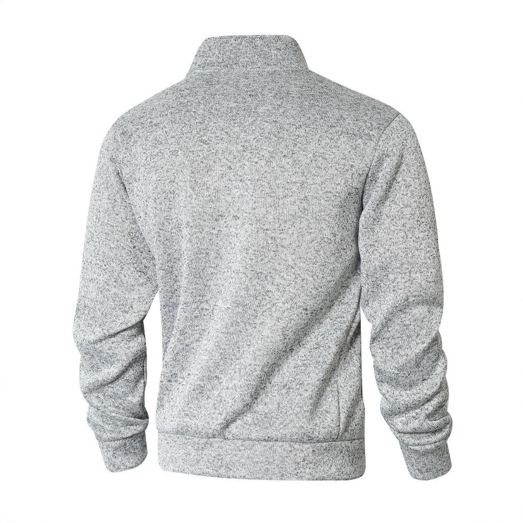 Men's Spring Autumn Casual Fashion Solid Colour Sweater Men's Long-sleeved Sports Hooded Tops Zip Cardigan Sweatshirt Moisture Wicking Breathable Tops
