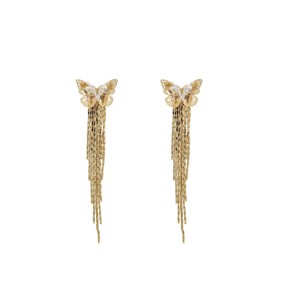 Sparkling Butterfly Tassel Earrings for Women with Unique Design