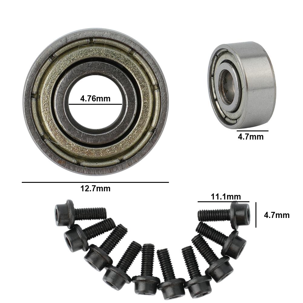 10 st fräsfräsar toppmonterade kullagerstyrning för fräsfräsbearbetningslager 12,7 mm