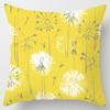 Modern Simple Yellow Flower Pillowcase Home Sofa Cushion Lumbar Pillow