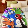 Game R-Rainbow F-Friends Throw Flannel Throw Blanket, Lightweight Cozy, Durable Washable cute Cool