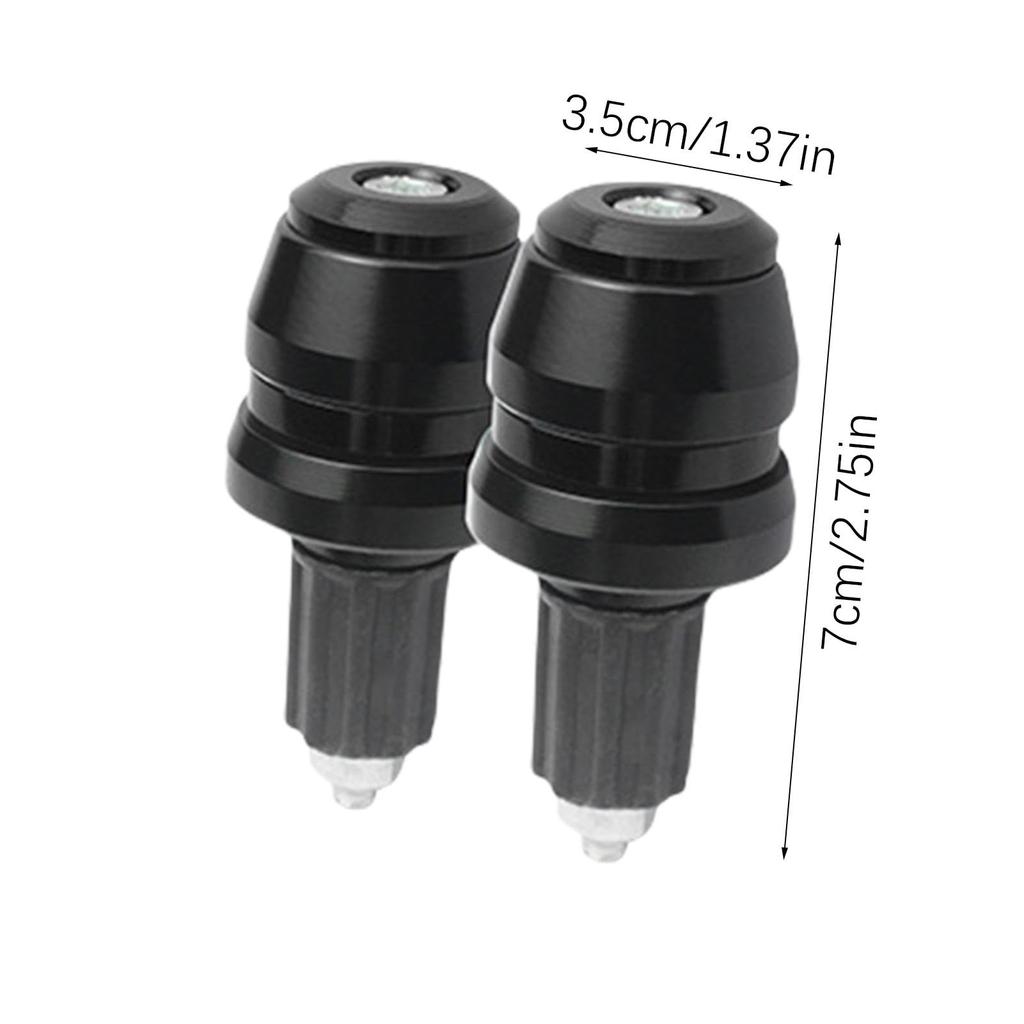 Bike Handlebar End, Handlebar Grip Bar End Plug - Motorcycle Grip Plug Aluminum Alloy