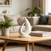 Modern Sailboat Statue 3D Printed Shipping Boat Figurine for Living Room Coffee Table Office Shelf Table Centerpiece
