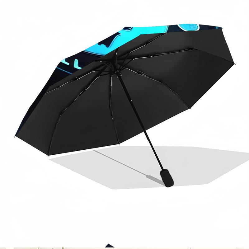 Parasol z nadrukiem Chelsea F.C. Automatyczne otwieranie i zamykanie, Przenośny składany parasol, na zewnątrz, do dojazdów, na wycieczkę kempingową, Idealny prezent urodzinowy