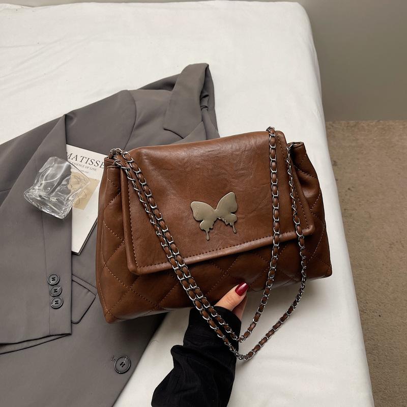 2025 autumn new women's large-capacity commuter butterfly tote bag going out for travel shoulder messenger bag commuter bag