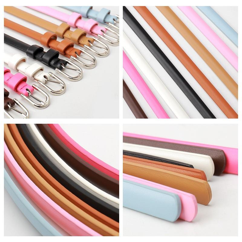 Slim Womens Fashion Belt With Alloy Pin Buckle Adjustable Waistband Jeans Skirts Casual Outfits