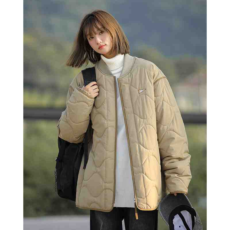 

Padded clothes women s winter loose thickened padded clothes jacket Korean loose warm baseball clothes padded jacket 3XL