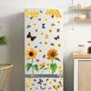 9 Sheets Reusable Spring Window Clings Sticker with Bright Color and Rich Pattern for Shopkeepers and Home Decoration