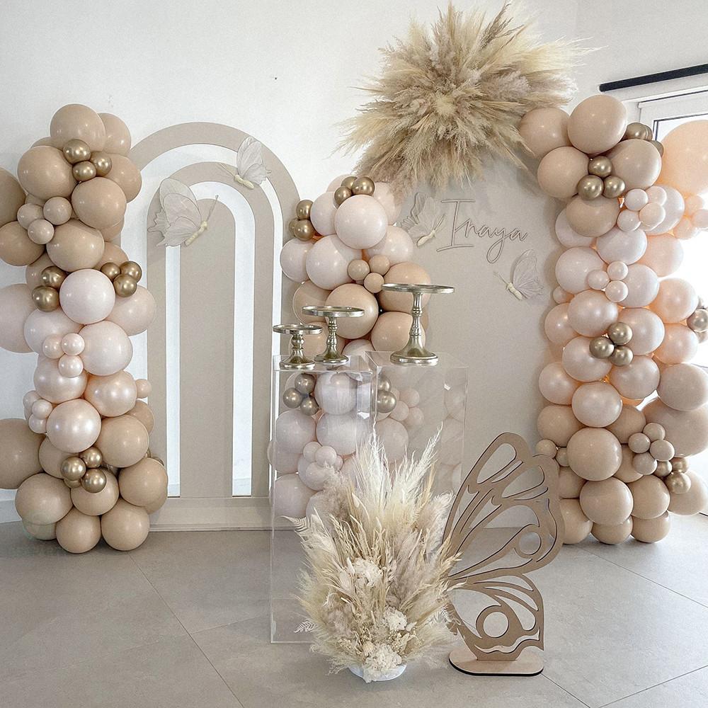 GeeParty 10Pcs Fluffy Pampas Grass Fake Reed Simulated Artificial Flower Boquet for Birthday Party Decoration