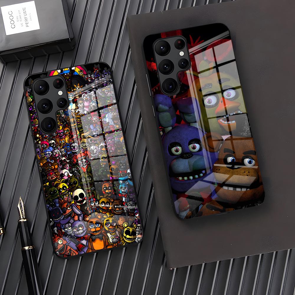 Θήκη Τηλεφώνου Παιχνιδιού Five Nights At Freddys Για Samsung A25 A13 A33 5G A54 A36 A35 A56 A52 A14 Αντικραδασμικό Γυάλινο Κάλυμμα