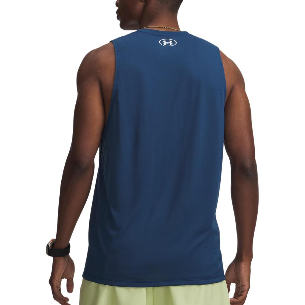 Under Armour Tech Logo Round Neck Slim Fit Moisture Wicking Vest Men Vest 1382795-498