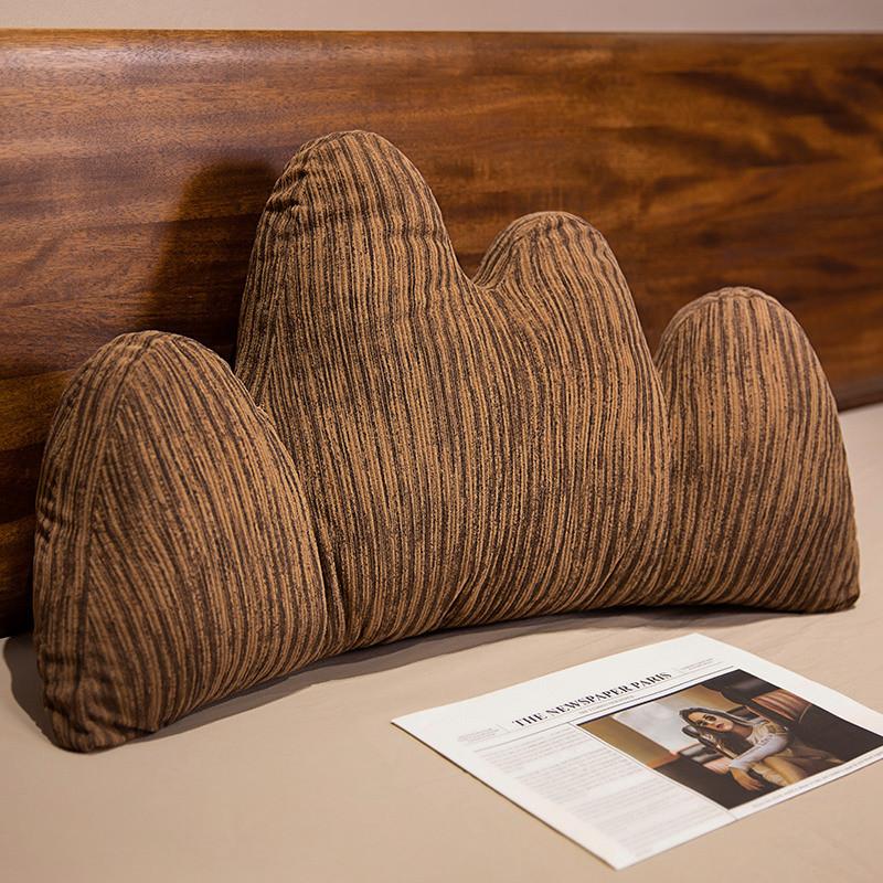 Comfortable Back Support Cushion With Printed Fabric For Office Chairs And Living Room Sofas