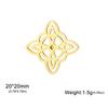Cazador Vintage Witch Knot Women's Brooch Lapel Pins Stainless Steel Amulet Suit Collar Badges for Men Jewelry Witchcraft 2025