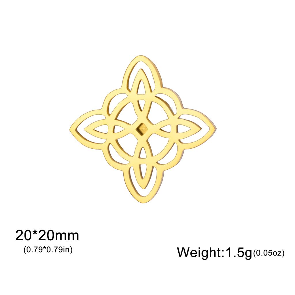 Cazador Vintage Witch Knot Women's Brooch Lapel Pins Stainless Steel Amulet Suit Collar Badges for Men Jewelry Witchcraft 2025