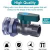 Durable 3/4 1 Inch Rain Barrel Faucet Garden Supplies PVC Garden Diverter Water Tanks Rain Bucket Garden Faucet Garden