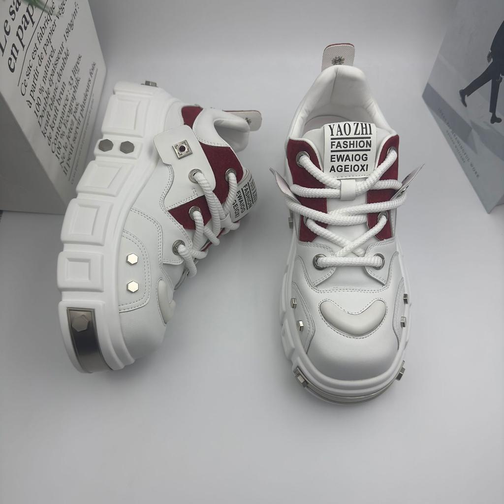New Designer Men's All Match Thick-soled Causal Shoes Male Retro Flats Moccasins Sports Walking Sneakers Zapatos Hombre