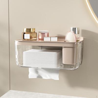 Wall Mounted Bathroom Tissue Box Toilet Paper Box, Multipurpose, Modern Storage