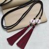 Chinese Style Hanfu Waist Tie Belt Pendant Tassel Waist Cord Retro Rope Waist Chain  Waist Decor
