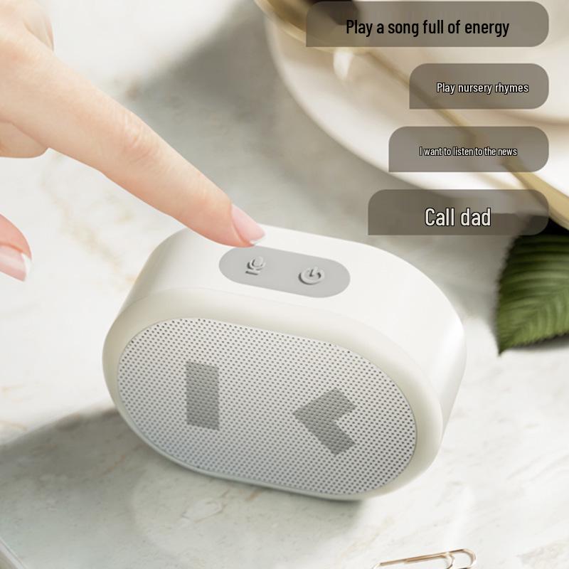 Baidu AI Bluetooth Portable Smart Speaker with Voice Assistant for Outdoor Use