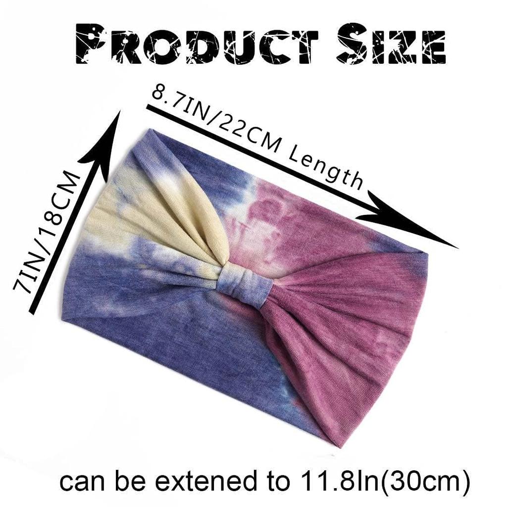 Wide Fits Forehead Widths Elastic Wide Headbands for Head Fashion Hair G Headbands, 18cm/15cm, Headbands, Turbans, Women, Turbans, Bandanas, Wraps,