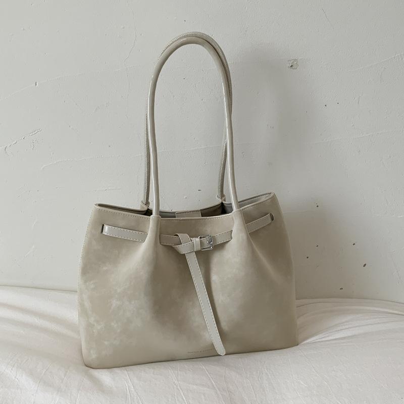 Yogodlns Retro kabelka pod paži pro ženy Nová trendy móda Ležérní taška tote pro dojíždění Velkokapacitní taška přes rameno