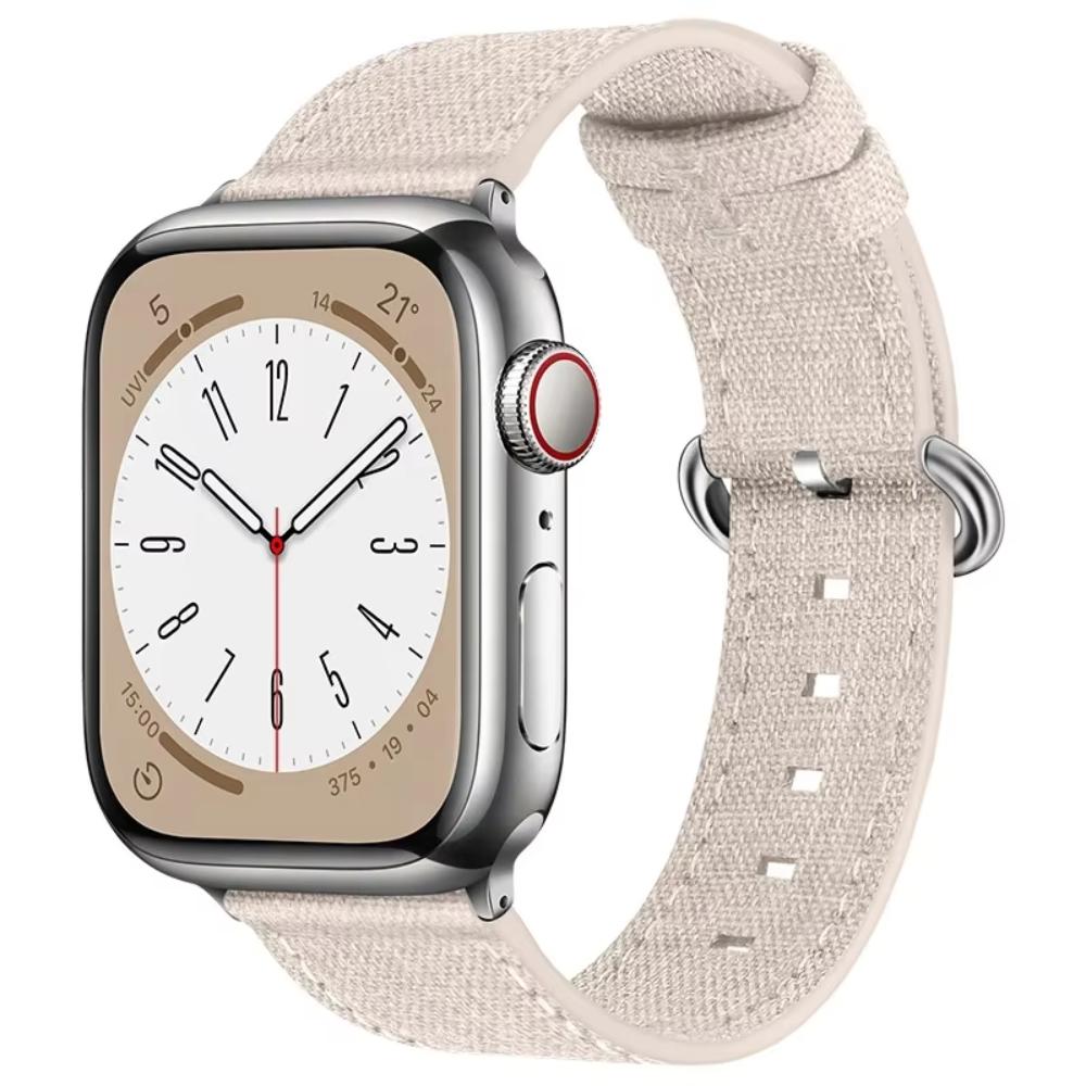 Canvas Band For Apple Watch Strap 49mm 46mm 40 41 38mm 44 45mm correa fabric Bracelet for iwatch Series 11 10 9 8 7 SE 6 ultra 3