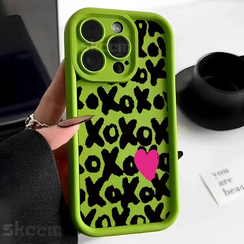 Black Lips Kiss Print Soft Silicone Phone Case For iPhone 16 15 Pro Max 14 13 12 11 Pro Max 7 8 15 Plus X XS XR Shockproof Cover