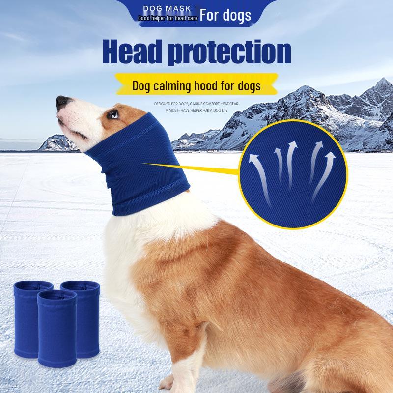 Pet Dog Calming Hood Scarf - Anti-Startle, Warm, Cold-Resistant, Anxiety Relief