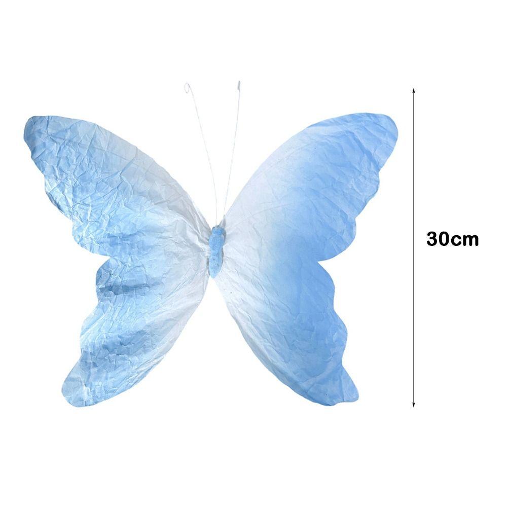 NEW 3D Artificial Paper Butterfly 30cm Large-scale Wedding Decoration Hanging Paper Material Wall Decoration Party Use