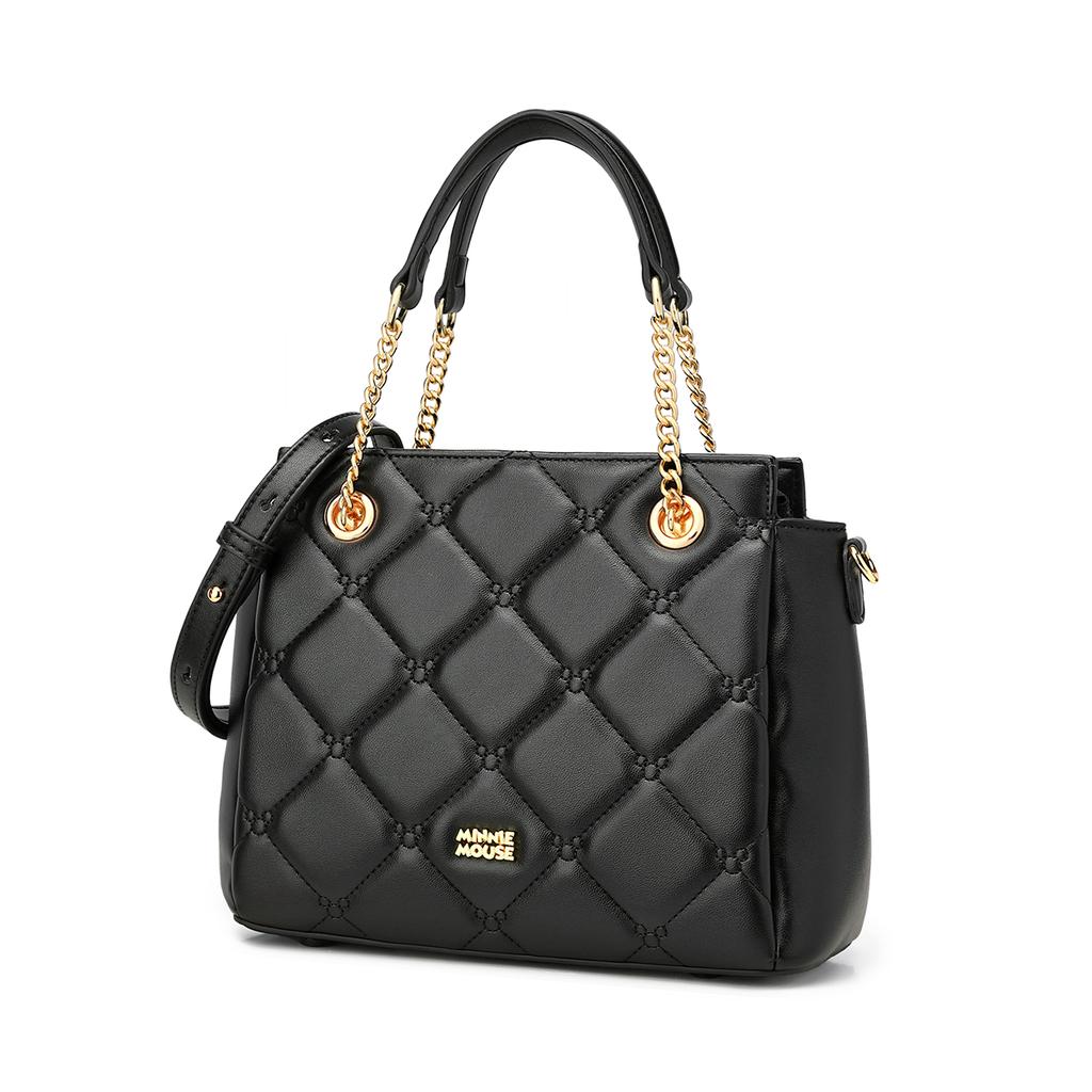 New Disney PU Shoulder Bag Handbag Shoulder Bag Regular Women's Ecru/Black DHB41440-A