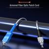Qishao Outdoor Armored FC-SC Single-Mode Simplex Fiber Optic Patch Cable