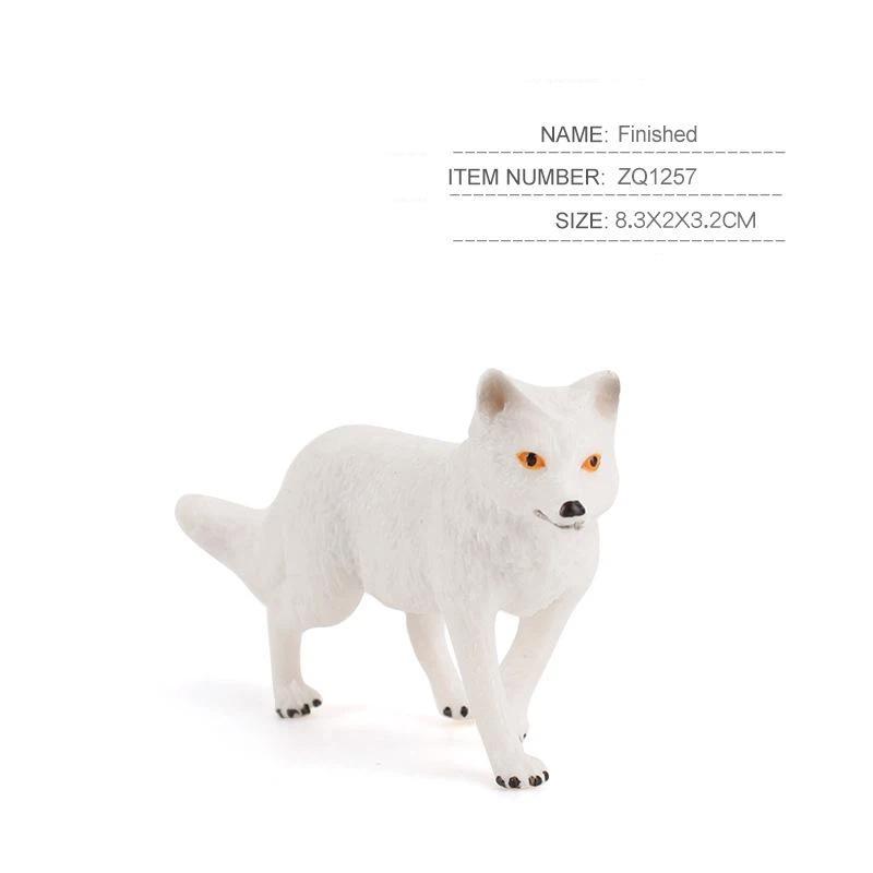 Deer Family Fox Artificial Animal Figures Cute Mini Resin Statues Smooth Surface for Desktop Display Home Decor Gifts