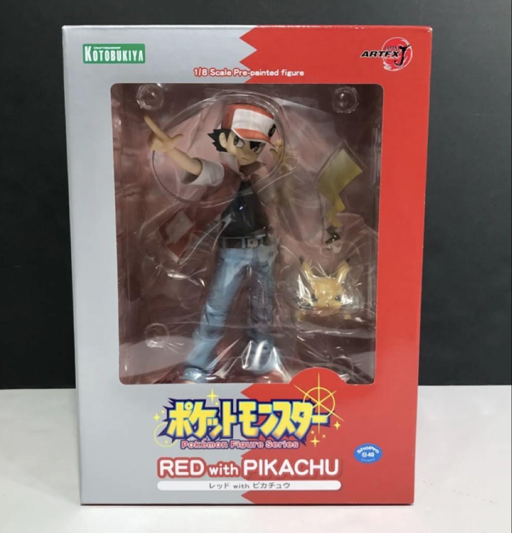 

[USED] Kotobukiya ARTFX J Figure Red with Pikachu with Shikishi