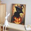 Halloween Black Cat Pumpkin Diamond Painting Mosaic Art Kit Handmade DIY Home Decoration