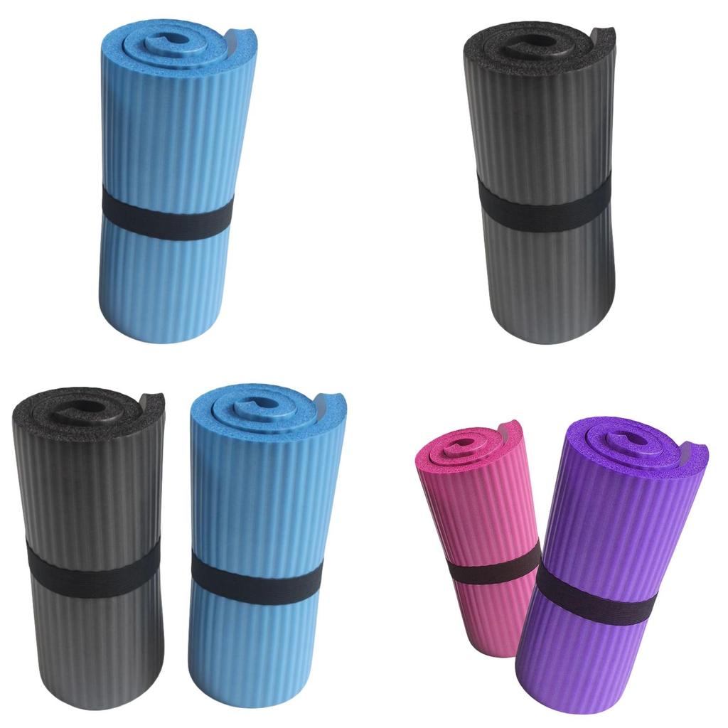Tappetino per Ruota Fitness Nbr Spessore 1,5 cm Supporto per Allenamento Addominale e Assistenza Yoga Viola Blu Nero Rosa