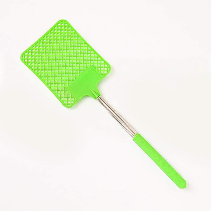 High Quality Fly Swatter Black Mosquito Swatter with Extendable Stainless Steel Handle for Versatile Use