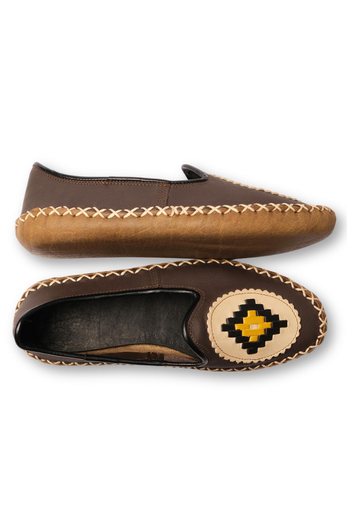 

Женские туфли на плоской подошве, модель сандалий ручной работы из натуральной кожи, коричневые туфли, балетки, балетки