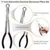 Car Electrical Disconnect Pliers Set Long Fuel Line Caliper Oil Hose Cooling Clip Auto Plug Connector Separate Wire Removal Tool