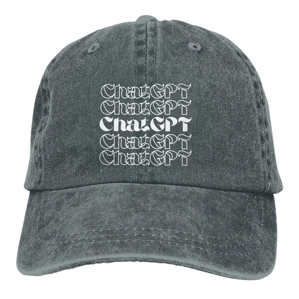 Typography Design Baseball Cap Men Cowboy Hats Women Visor Protection Snapback ChatGPT Caps