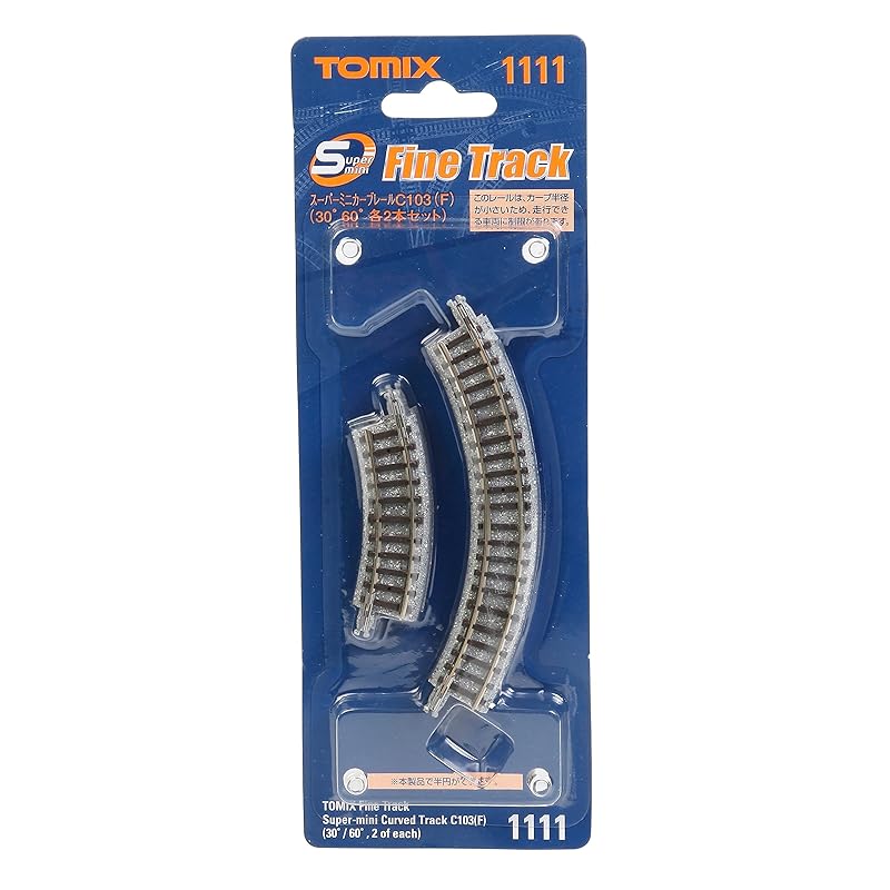 

TOMIX N gauge super mini curve rail C103 F 30602 each 1111 model train supplies