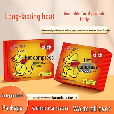 Kangaroo Self-Heating Body Warmer Patch - Winter Heat Pack for Stomach and Body