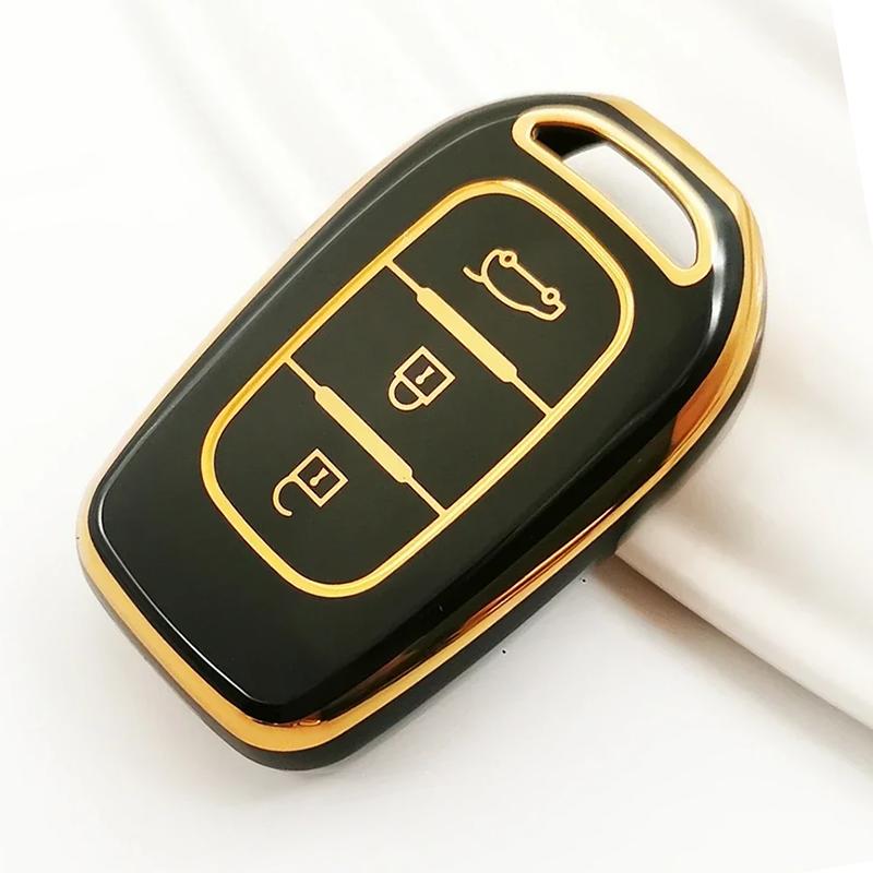 3 Button Tpu Key Ring Case Cover Shell Holder For Renault Clio Modus Clio Dacia Sandero Logan Duster Dokker